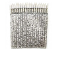 Макробраші в пакеті NoName Lashes 50 шт (Чорні глітерні)