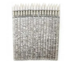 Макробраши в пакете NoName Lashes 50 шт (Черные глитерные)