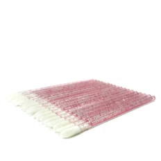 Макробраши в пакете NoName Lashes 50 шт (Пудровые глитерные)