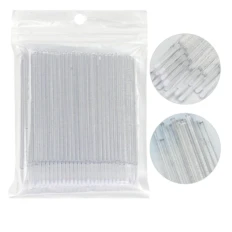 Микробраши глитерные NoName Lashes 100 шт (Прозрачные)