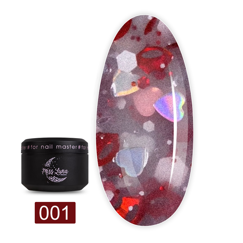 Гель для нарощування Miss Luna 15 мл (Love is Gel 01)