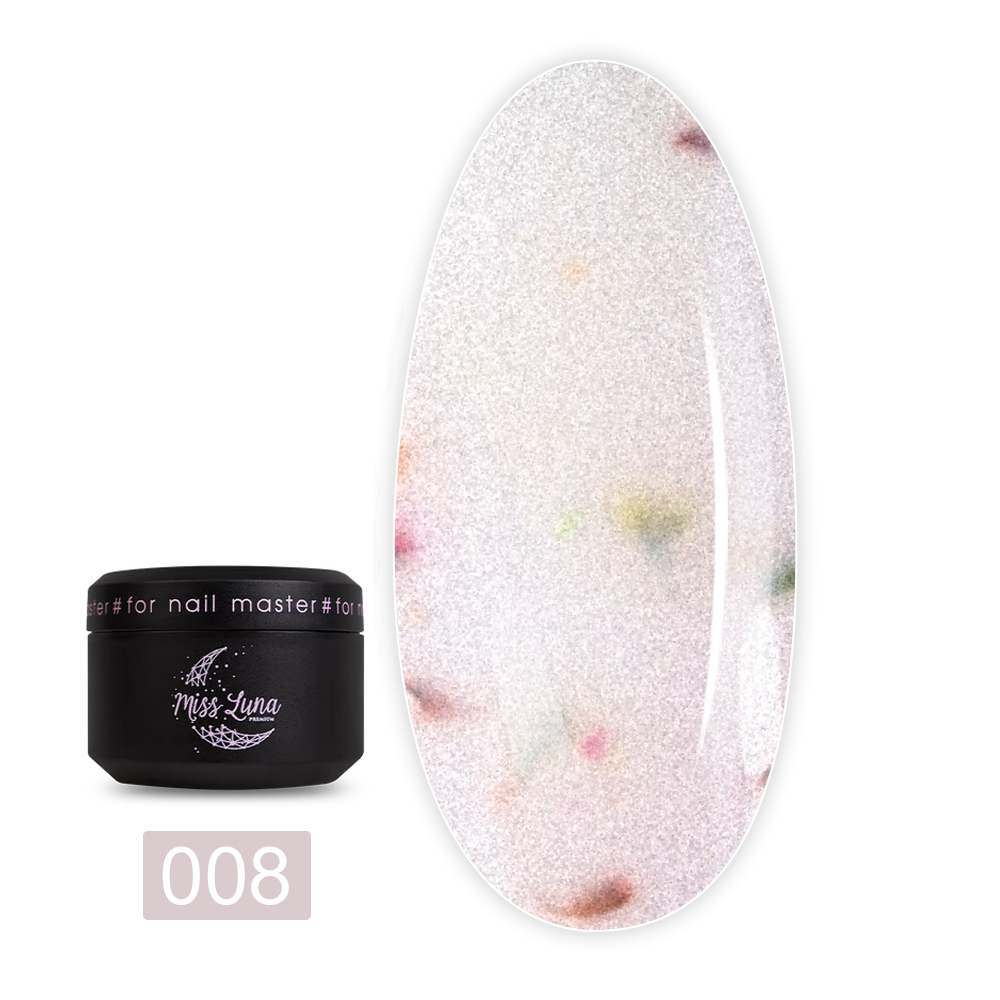 Гель для наращивания Miss Luna 15 мл (Milk Flower Gel 08)