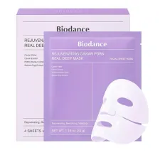 Маска гідрогелева Biodance (REJUVENATING CAVIAR PDRN з PDRN омолоджувальна 4 шт. 34 г)