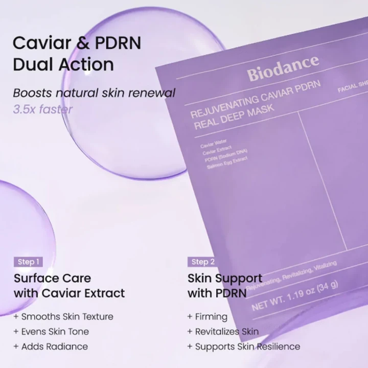Маска гідрогелева Biodance (омолоджувальна REJUVENATING CAVIAR PDRN 1 од.)