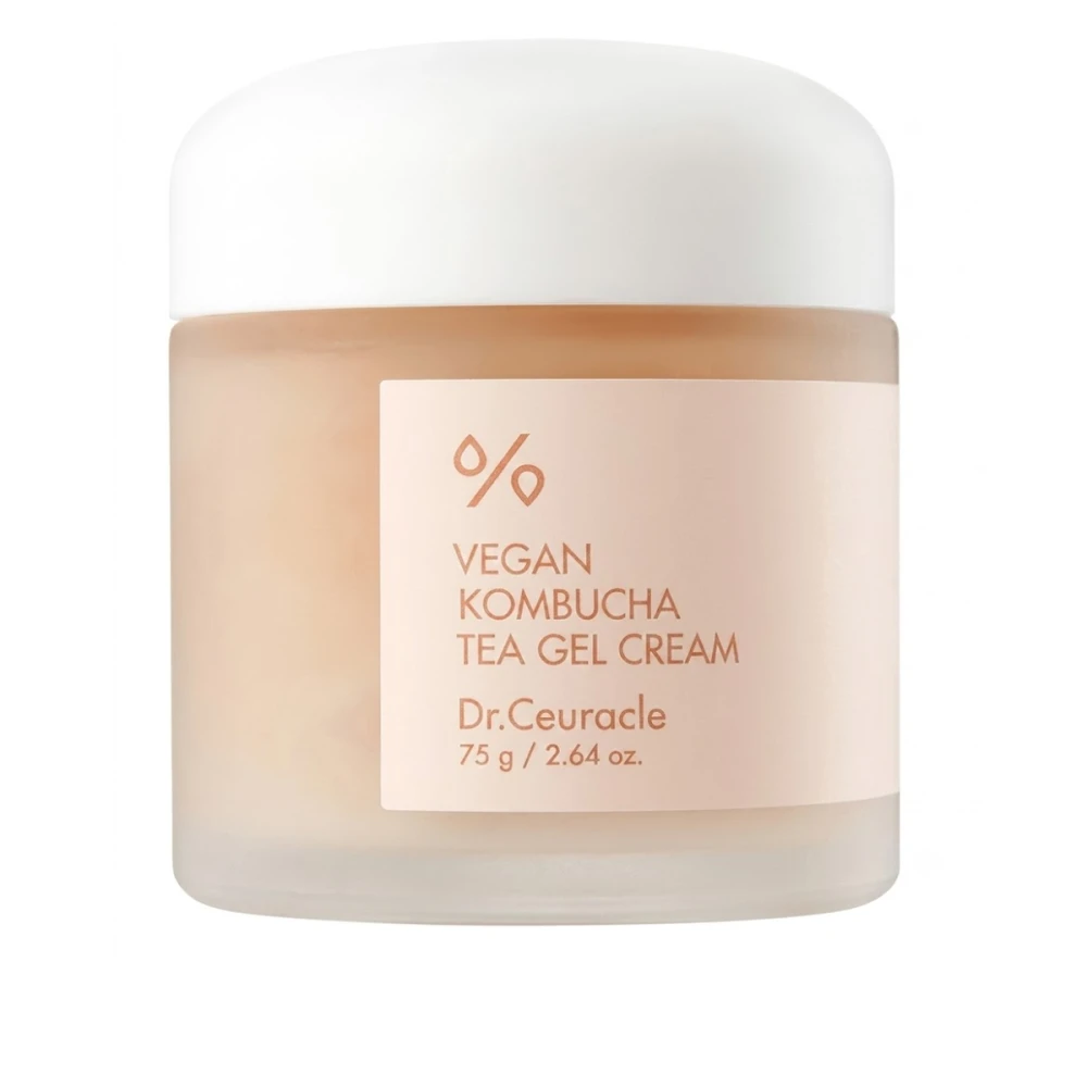 Крем-гель веганский для лица Dr.Ceuracle (Vegan Kombucha Tea Gel Cream с экстрактом комбучи 75 мл)