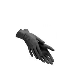 Нітрилові рукавички без пудри нестерильні SafeTouch Advanced Black 100 шт, р.S