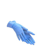 Нітрилові рукавички без пудри нестерильні SafeTouch Slim Blue 100 шт, р.S