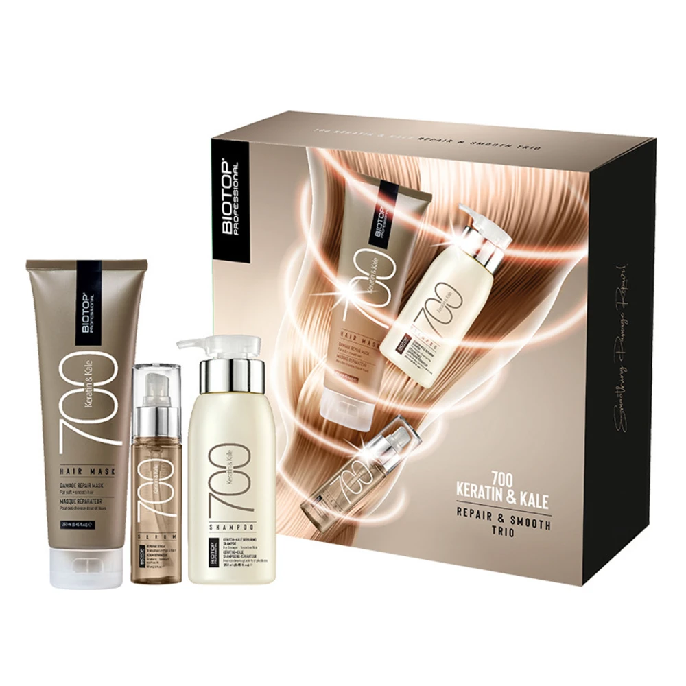 Набор для волос Biotop (Holiday Keratin+Kale 250 мл/250 мл/65 мл)
