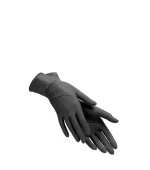 Перчатки нитрил без пудры нестерильные Nitrylex Black 100 шт, р.L