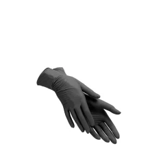 Перчатки нитрил без пудры нестерильные Nitrylex Black 100 шт, р.L