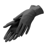 Перчатки нитрил без пудры нестерильные Medicom SafeTouch Advanced Black 100 шт, 1 пара