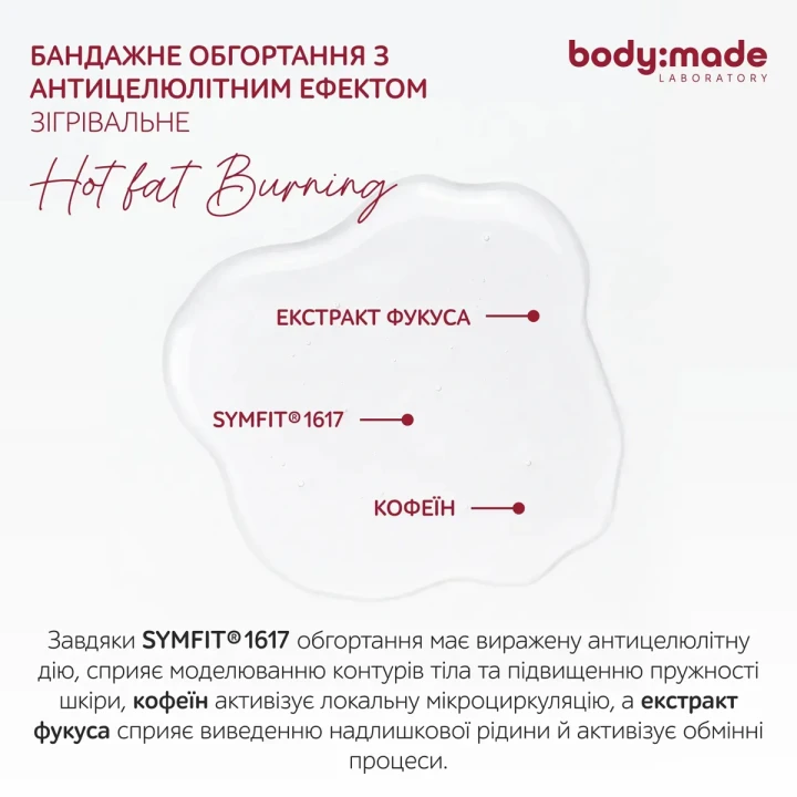 Сироватка зігрівальна для обгортання BodyMade (з антицелюлітним ефектом 500 мл)