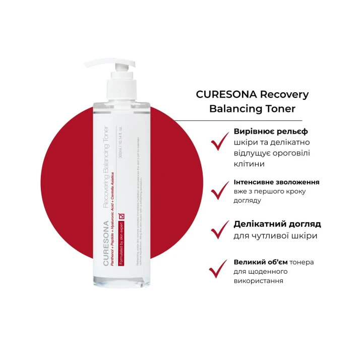 Тонер восстановительный балансирующий Curesona by Dr. Oracle (Recovering Balancing Toner 300 мл)