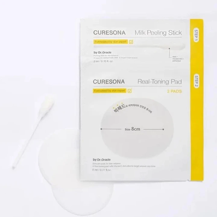 Набор пилинговый для тонизирующего ухода Curesona by Dr. Oracle (Real Toning Care Kit)