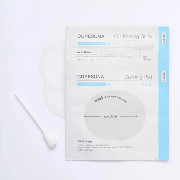 Набор пилинговый для успокаивающего ухода Curesona by Dr. Oracle (O2 Calming Care Kit)