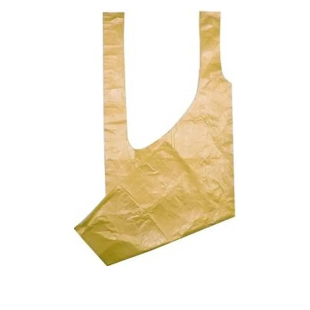 Фартук полиэтиленовый ABENA 85*125 см 100 шт/50 плотность Желтый