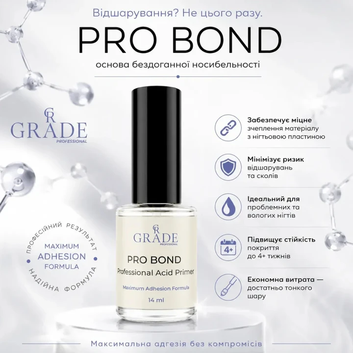 Праймер кислотный для ногтей GradeProf (PRO Bond Acid primer 14 мл)