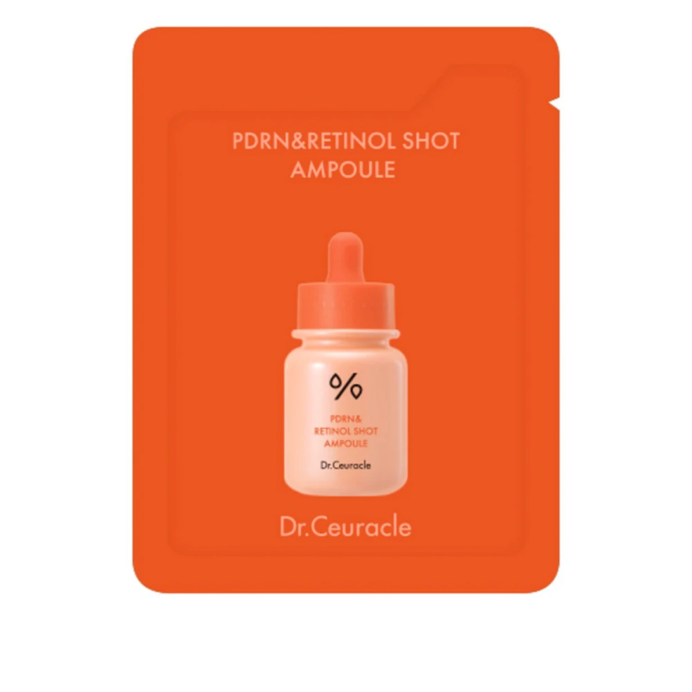 Сироватка антівікова Dr.Ceuracle (PDRN & Retinol Shot Ampoule з полінуклеотидами,ретинолом та спікулами саше 2 мл)