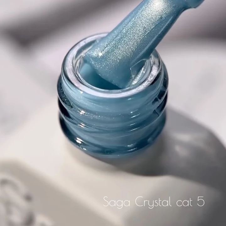 Гель-лак котяче око Saga 10 мл (Crystal Cat 05)