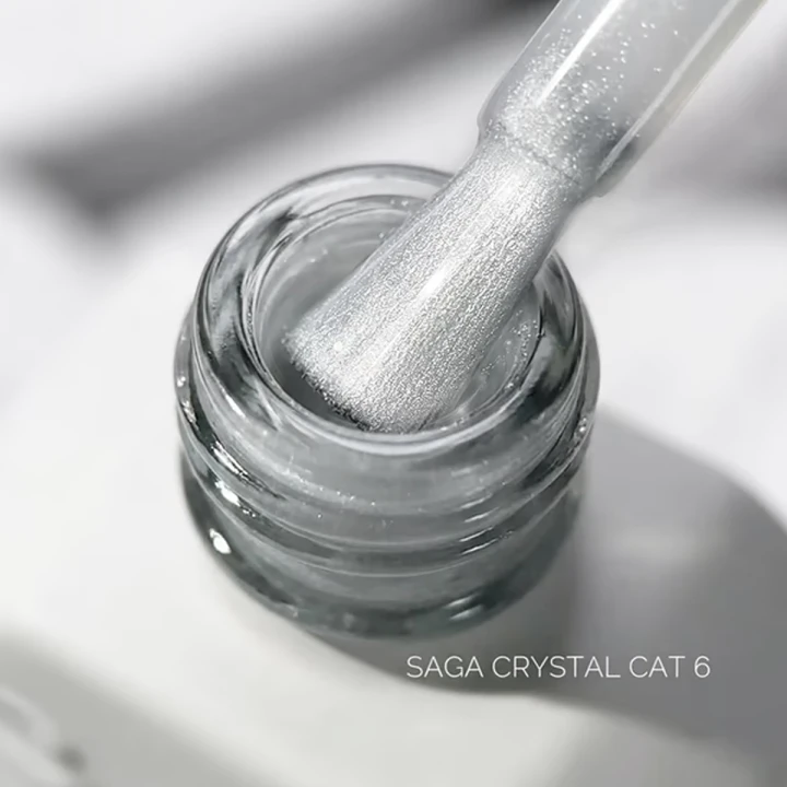 Гель-лак котяче око Saga 10 мл (Crystal Cat 06)