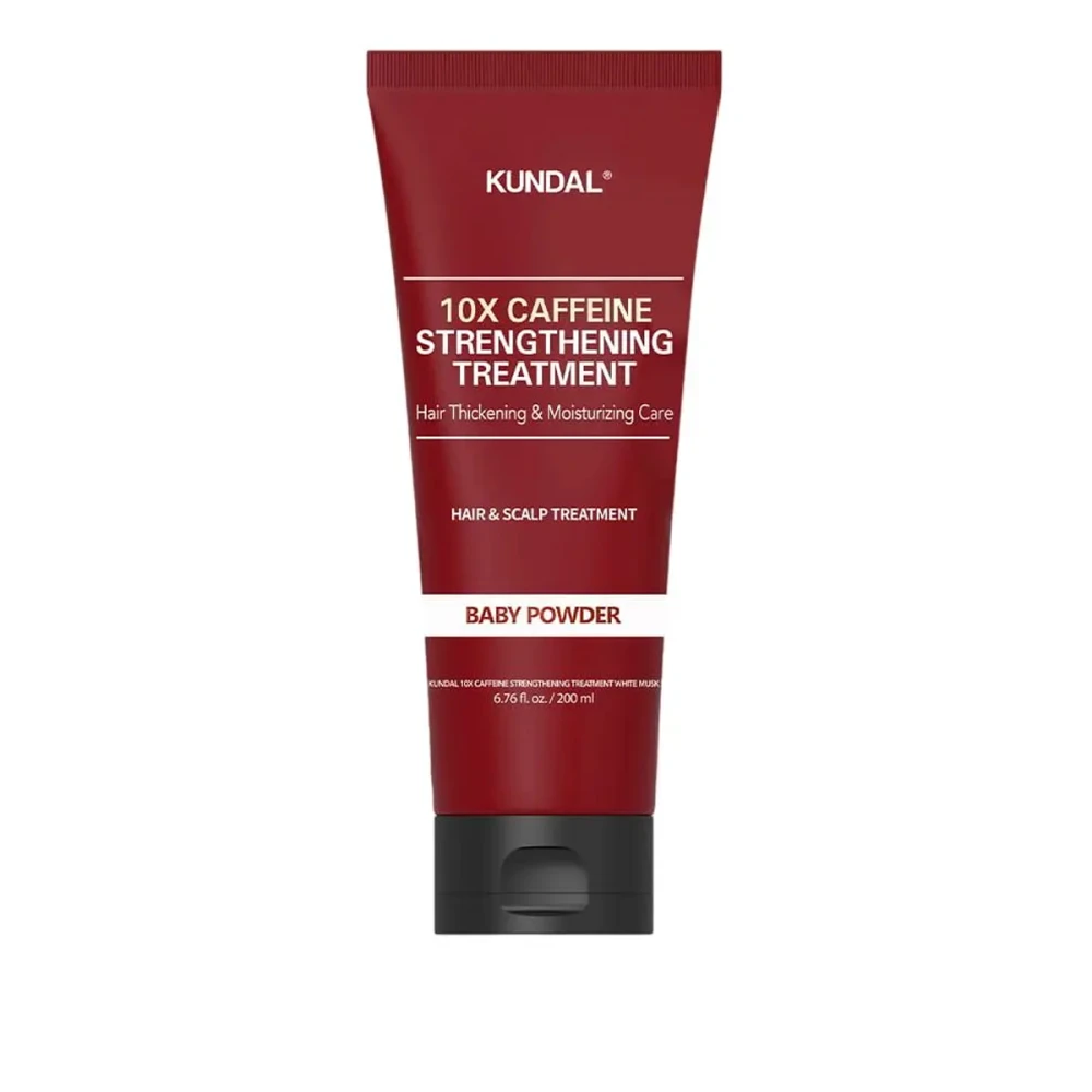 Кондиционер против выпадения волос Kundal Hair (10X Caffeine Strengthening Treatment с кофеином Baby Powder 200 мл)