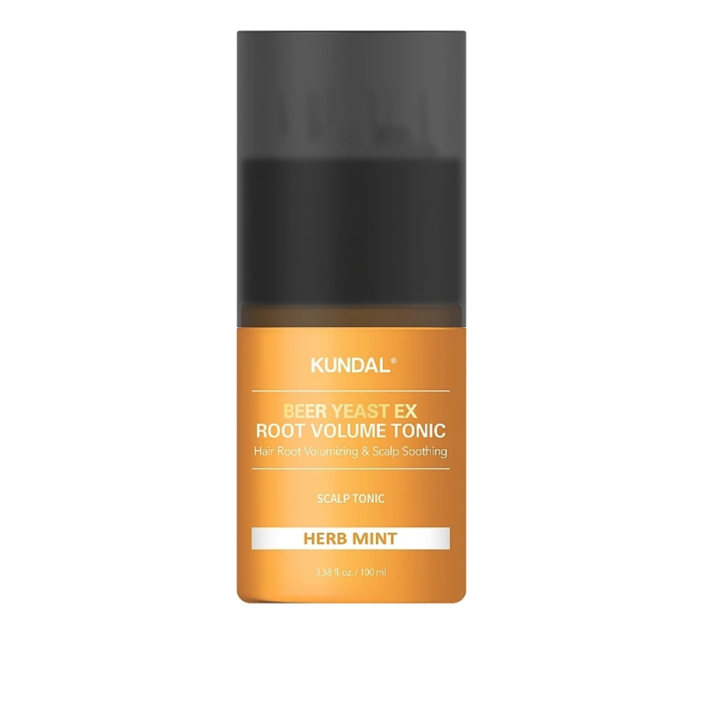 Тонік для прикорневого об'єму Kundal Hair (Beer Yeast Ex Root Volume Booster Herb Mint 100 мл)