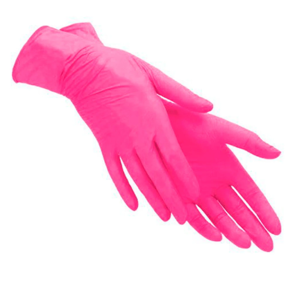 Перчатки нитриловые ABENA Essenti Care Фуксия 1 пара