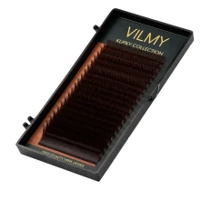 Ресницы для наращивания Vilmy KLIPKY Chocolate 20 линий mix 5-12 (B 0.07)