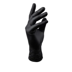 Перчатки нитрил без пудры нестерильные Nitrylex 1 пара (Black S)