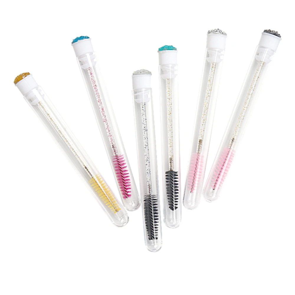 Щіточка для вій в колбі NoName Lashes (Premium  мікс кольорів глітерна)