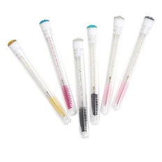 Щіточка для вій в колбі NoName Lashes (Premium  мікс кольорів глітерна)