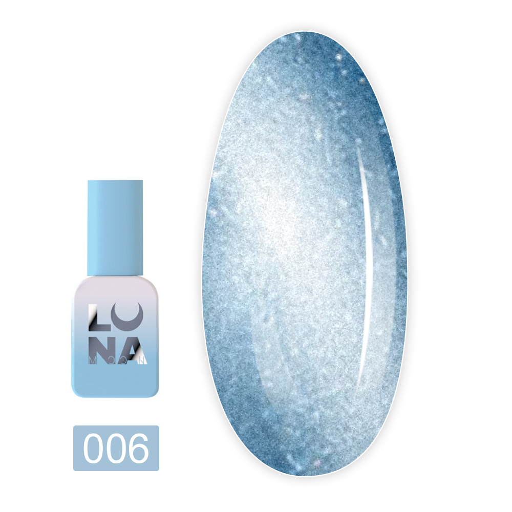 Гель-лак котяче око LunaMoon 8 мл (Magnetic Cat Eye №6)