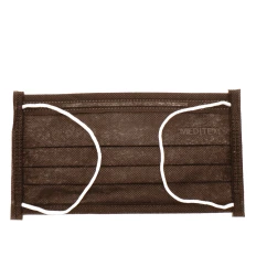 Маска защитная ABENA 3-х слойная на резинке Meditex 50/40 шт Черная