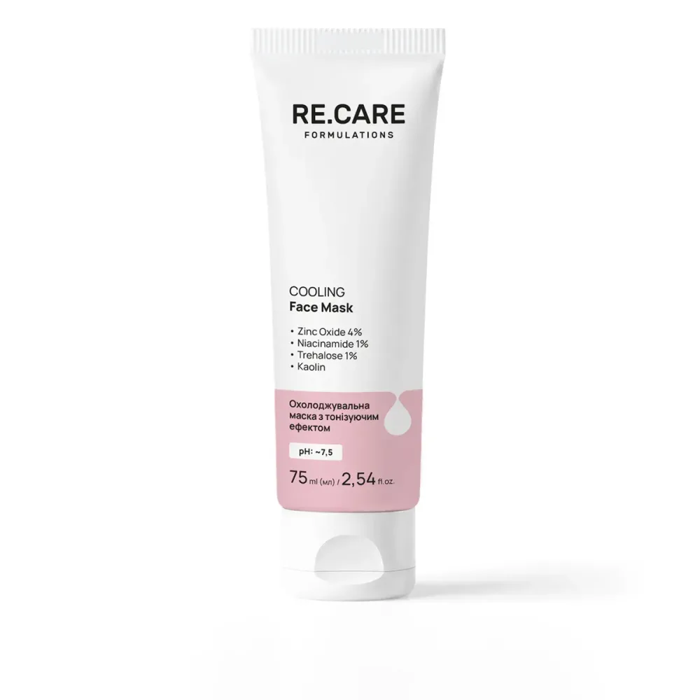 Маска охлаждающая с тонизирующим эффектом Re Care (Cooling Face Mask 75 мл)