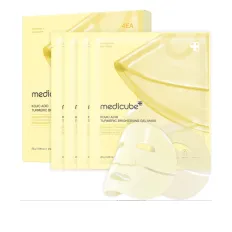 Маска гидрогелевая осветительная Medicube (Kojic Acid Turmeric Brightening Gel Mask с койевой кислотой и куркумой 4 шт. 28 г)
