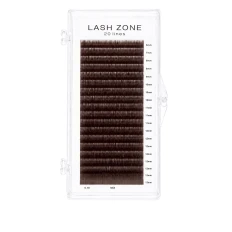 Ресницы для наращивания Lash Zone (MIX LJ Светло коричневые 6-13 0.10)