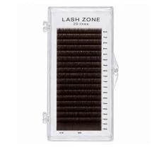 Вії для нарощування Lash Zone (MIX LJ Темно-коричневі 6-13 0.07)