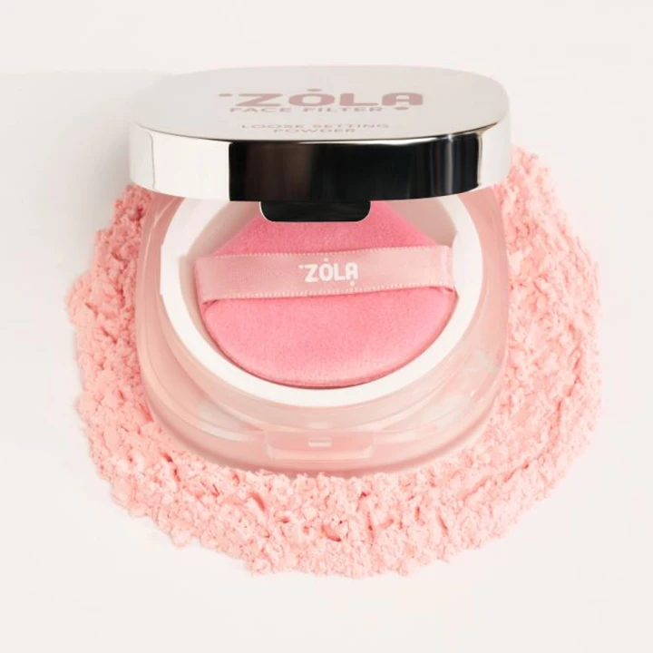 Пудра фиксирующая россыпная Zola (Face Filter 02 Translucent Pink)