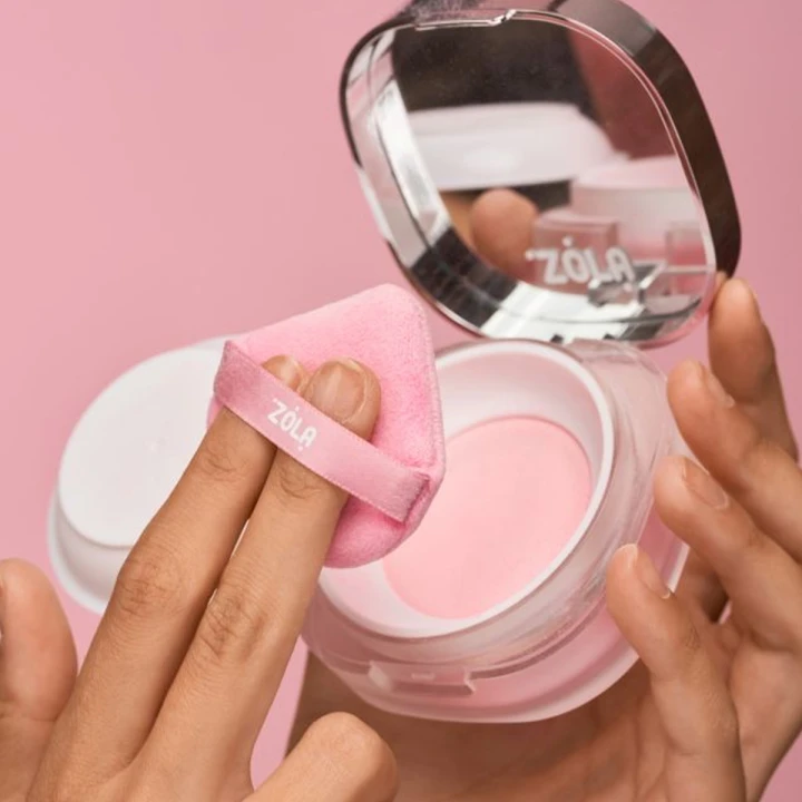 Пудра фиксирующая россыпная Zola (Face Filter 02 Translucent Pink)