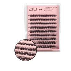 Ресницы самоклеящиеся пучковые ZIDIA (Velour Mix Size)