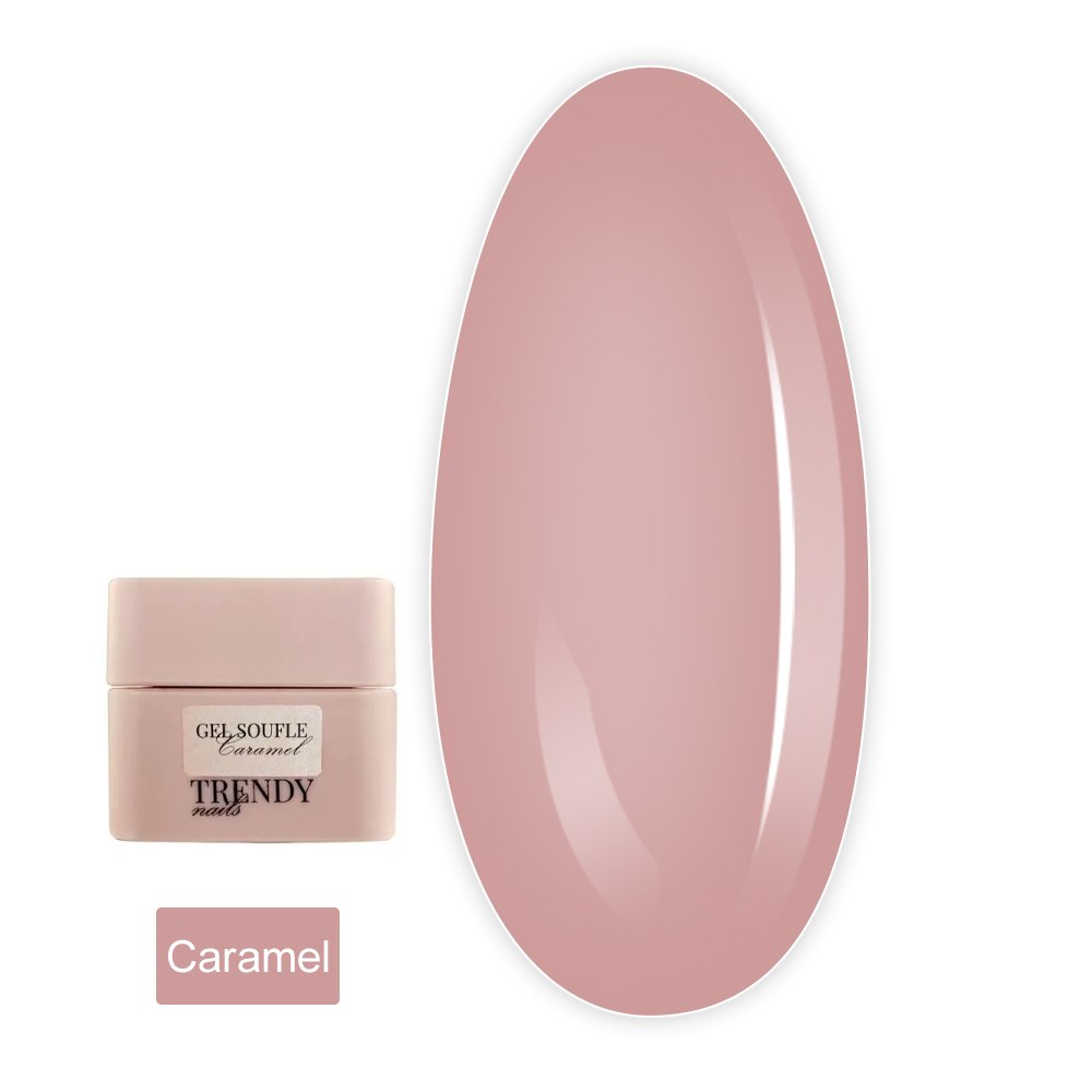 Гель-суфле для нарощування TrendyNails (Souffle gel Caramel 30 мл)