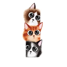 Тату тимчасові дитячі Arley Sign (Котики)