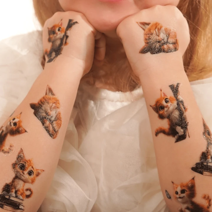 Тату временные детские Arley Sign (Рыжий кот)