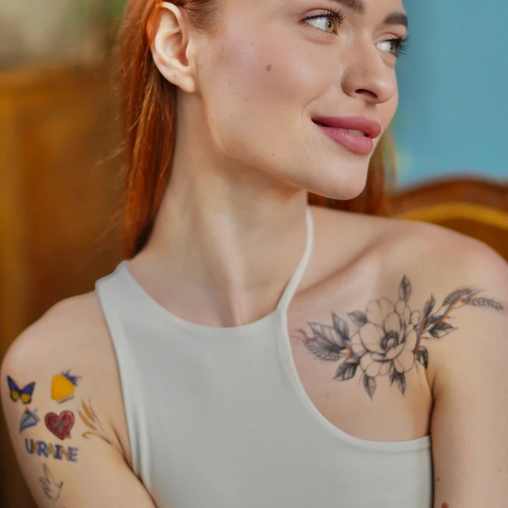 Тату тимчасові на картонній підложці Arley Sign (Бі брейв лайк Юкрейн)