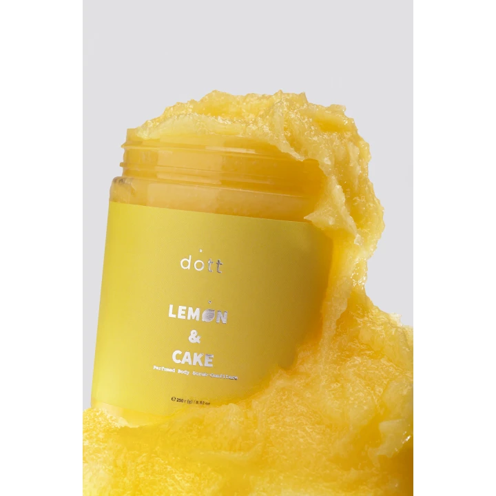 Скраб-конфитюр парфюмированный для тела DOTT (Lemon & Cake)