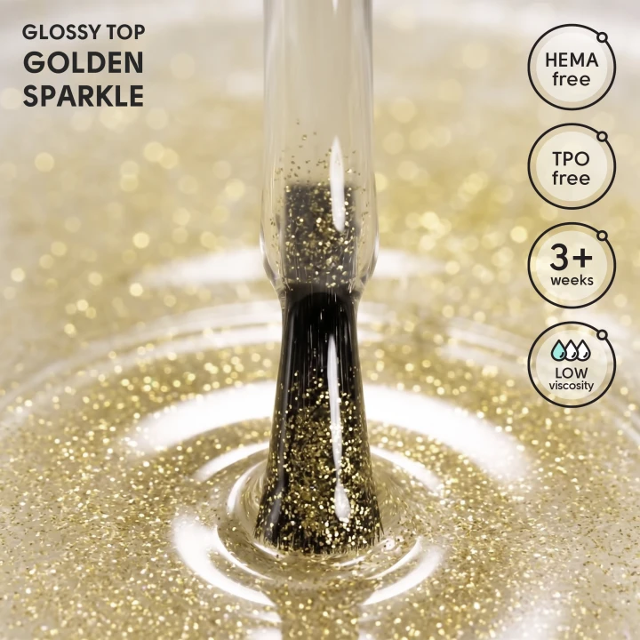 Топ декоративний Shelly nail (Golden Sparkle 12 мл)