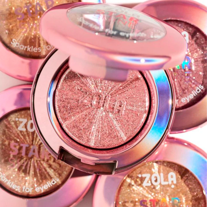 Блестки для век Zola (Star Shine Sparkle Silver Pink)