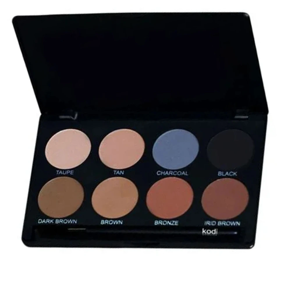 Набор теней для коррекции бровей KODI (8 оттенков+кисть)