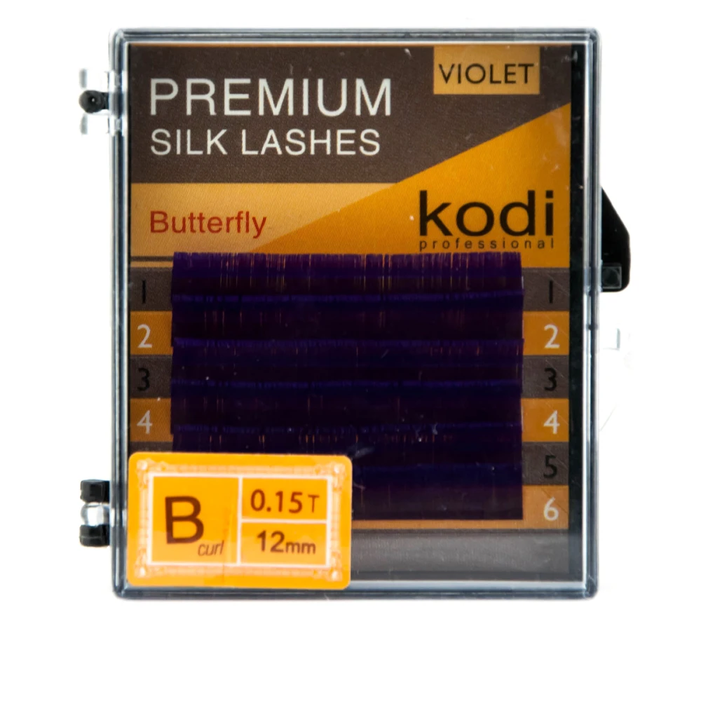 Ресницы KODI Butterfly 6 рядов фиолетовые