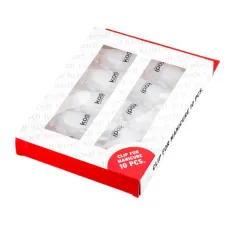 Зажимы для маникюра KODI пластиковые 10 шт